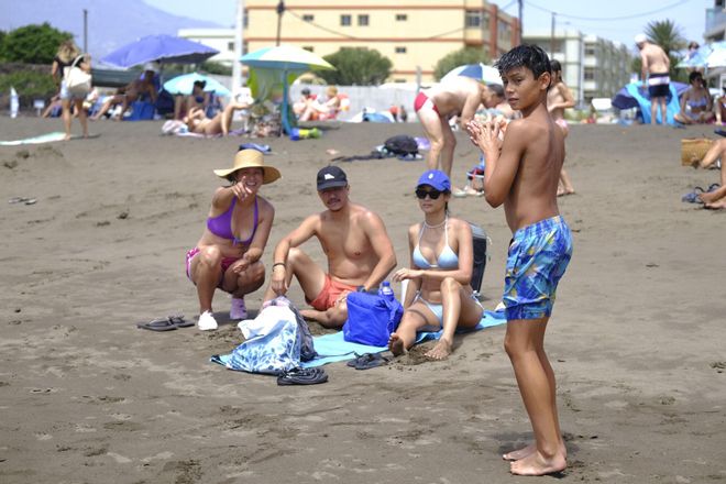 Un día en la playa de Melenara en Telde (30/07/25)