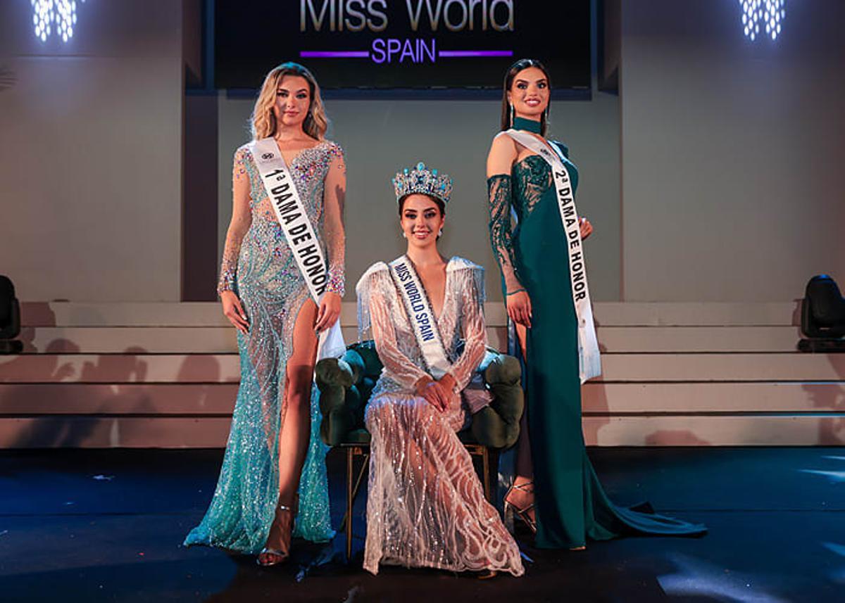 Las tres premiadas en Miss World Spain 2023