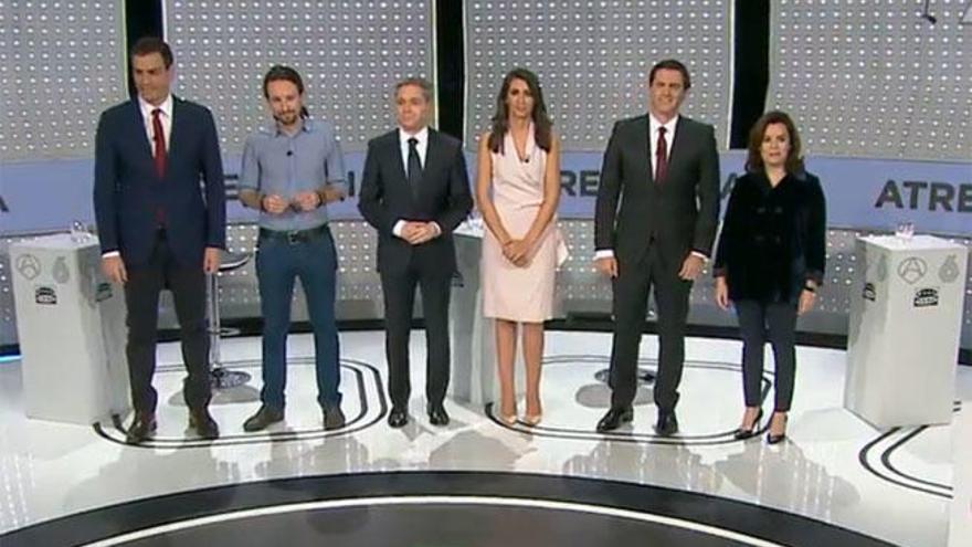 Los protagonistas del debate a cuatro