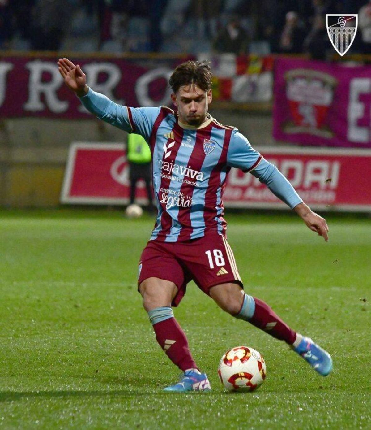 Gabri Palmero, con la Gimnástica Segoviana