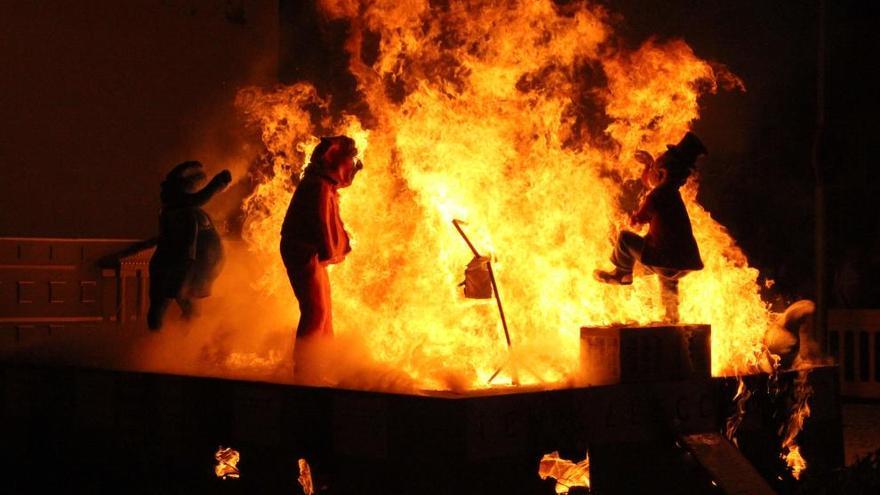 Imagen de la cremà de la hoguera facilitada por el Ayuntamiento.