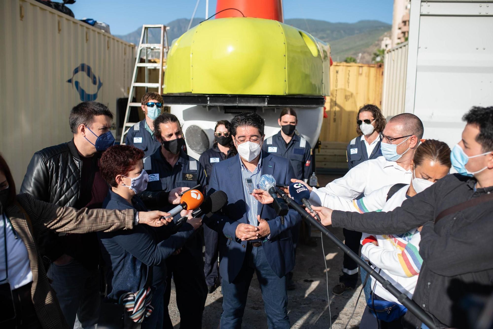 Un submarino para estudiar los fondos de Tenerife