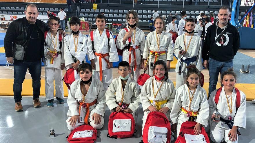 El judo zamorano se cuelga tres bronces en el Regional alevín