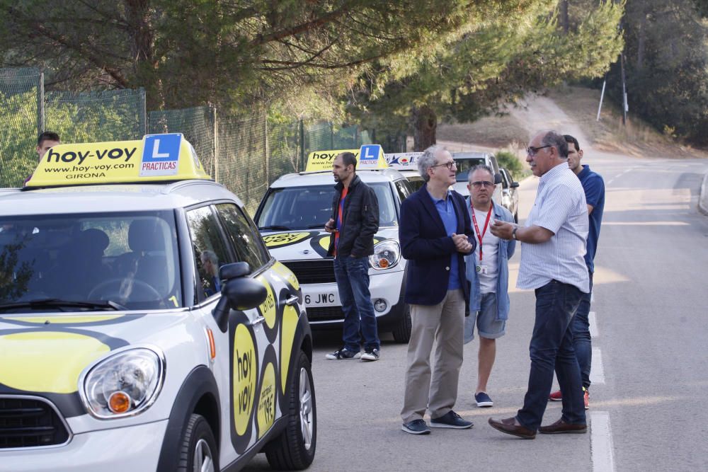 Primer dia de vaga dels examinadors del carnet de conduir a Girona