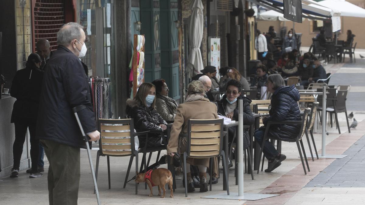 Una terraza en Oviedo