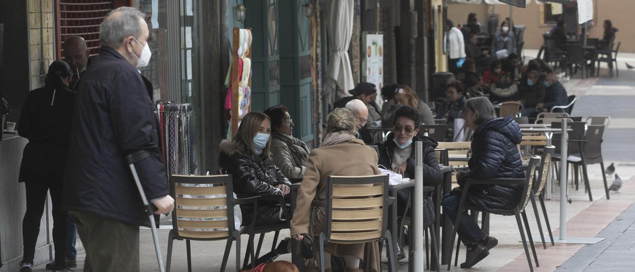 Una terraza en Oviedo