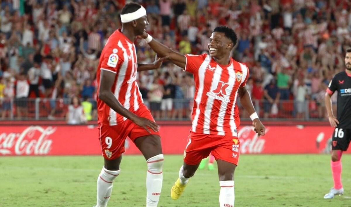 Ramazani y Sadiq en el Almería