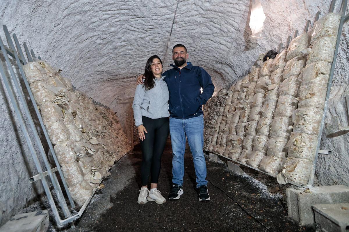 Florencia Fernández, de Setas La Bruja, galardonada con el Premio Agrojoven del Cabildo de Tenerife a la mejor iniciativa empresarial en el ámbito agrícola de la isla