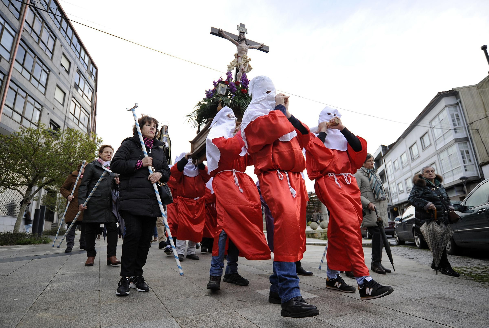 Una de las imágenes de la procesión de Silleda.