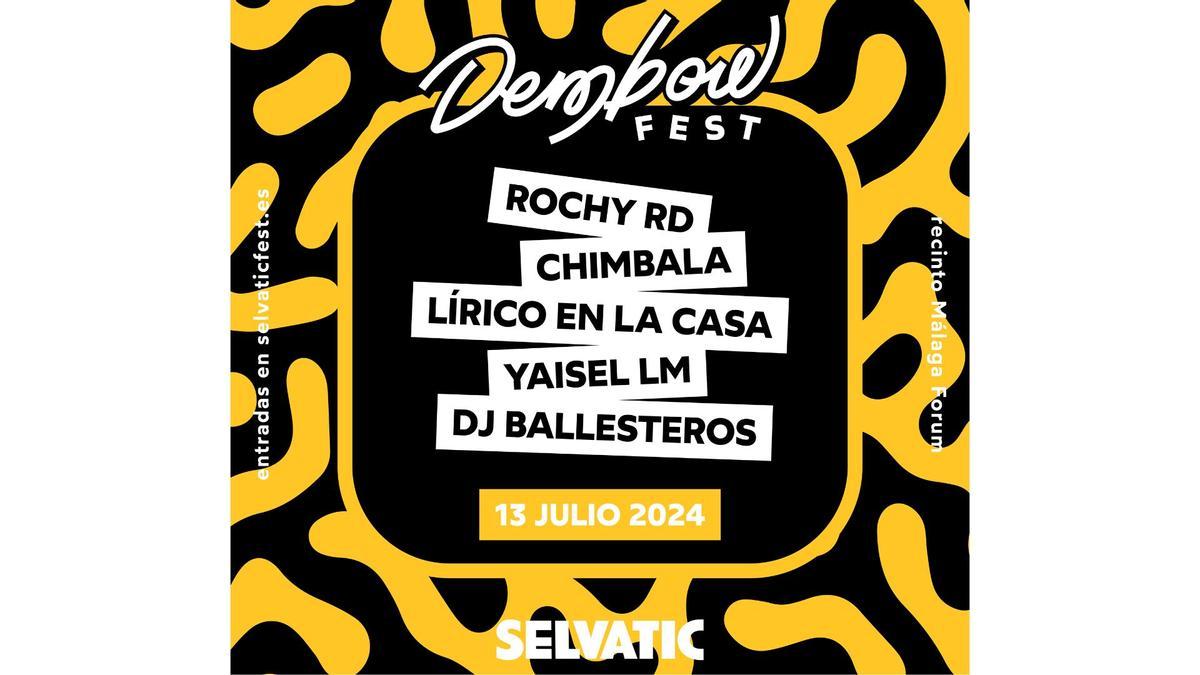 Line UP del evento Dembow Fest