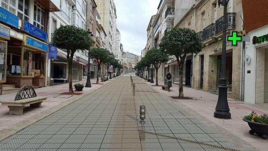 Recreación virtual de la calle Joaquín Loriga con tres de los diseños provisionales que maneja el gobierno local.