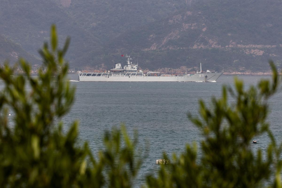 Maniobras militares chinas cerca de Taiwán en reacción a la visita de su presidenta a EEUU, a principios de abril.