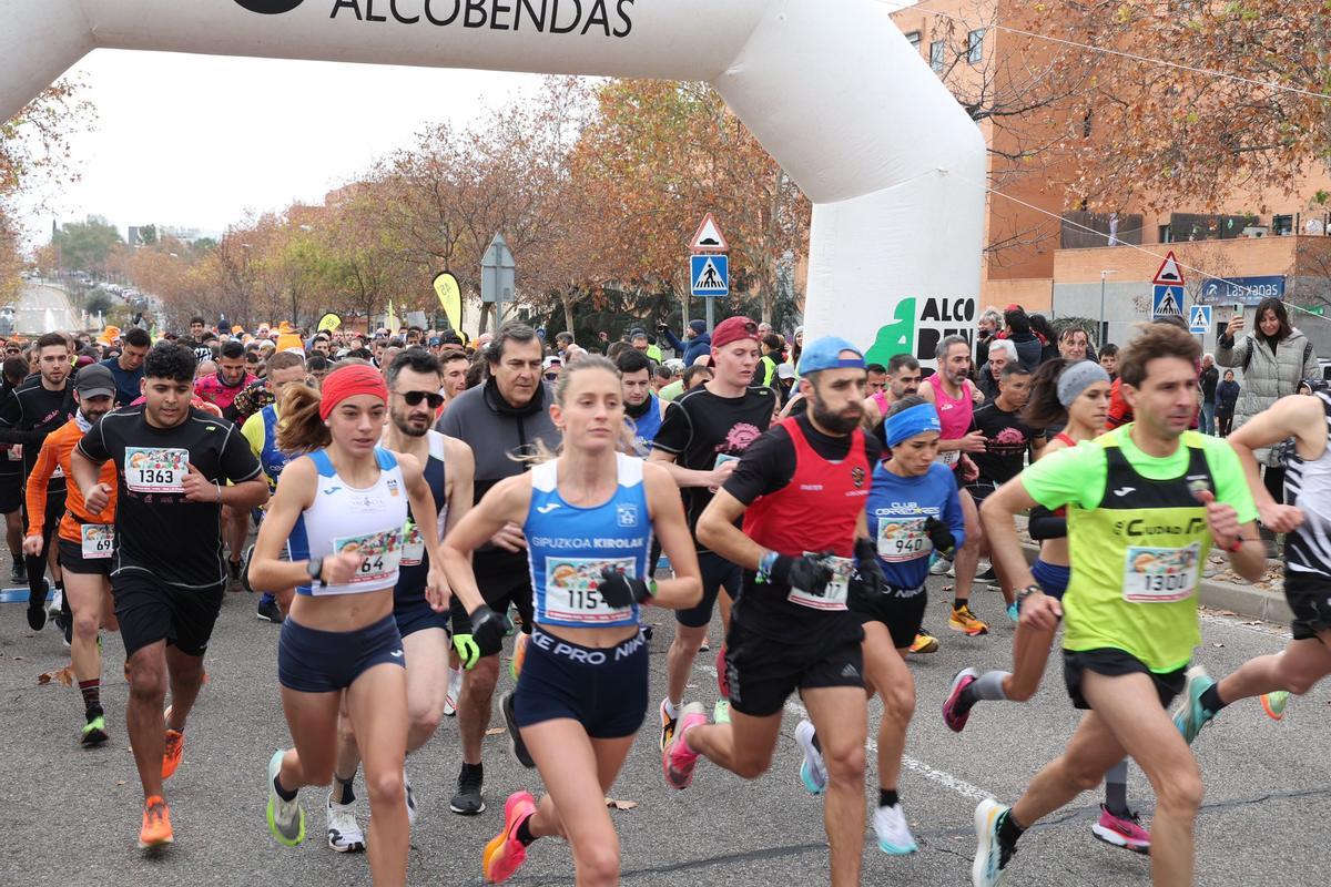 La carrera de San Silvestre celebrada en el municipio madrileño de Alcobendas.