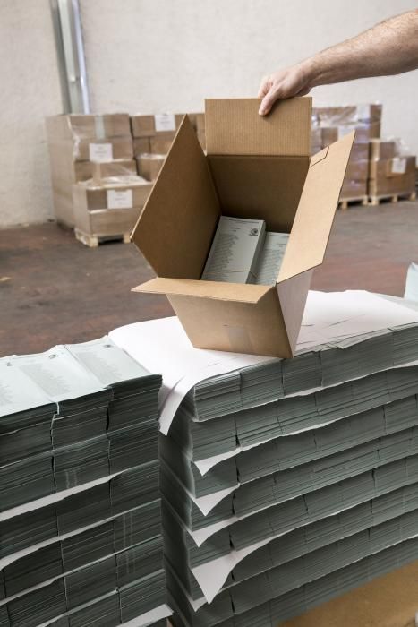La fábrica de papeletas electorales de Siero