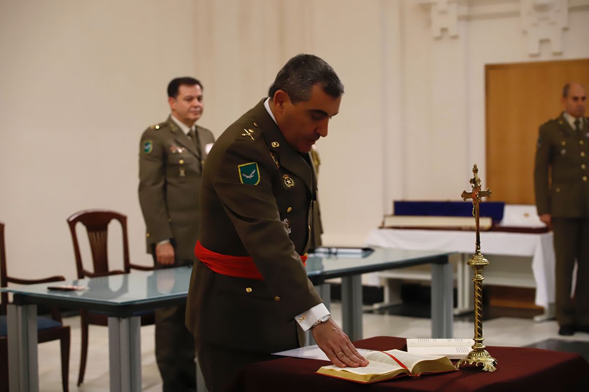 Acto de imposición del fajín al general de brigada cordobés Antonio Bernal