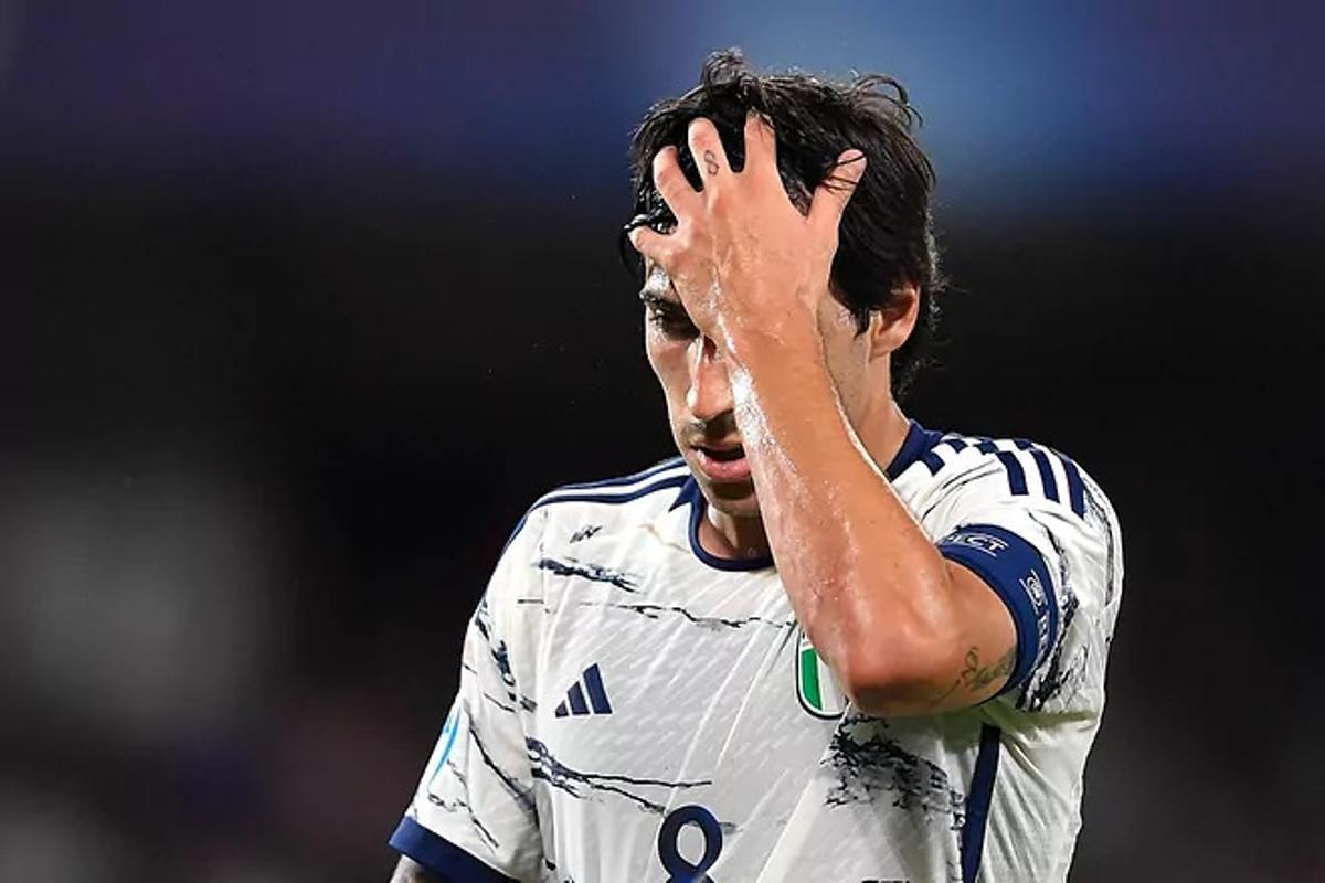 Sandro Tonali con la selección italiana