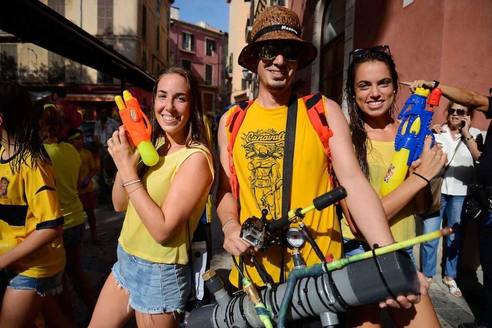 Wasserschlacht Canamunt y Canavall in Palma.