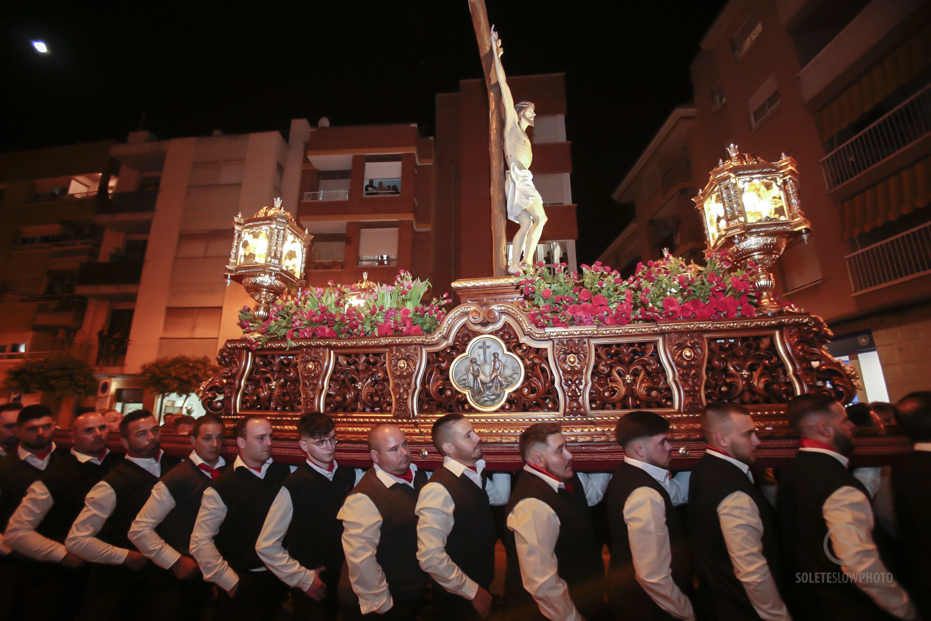 Las imágenes del encuentro del Paso Encarnado en Lorca