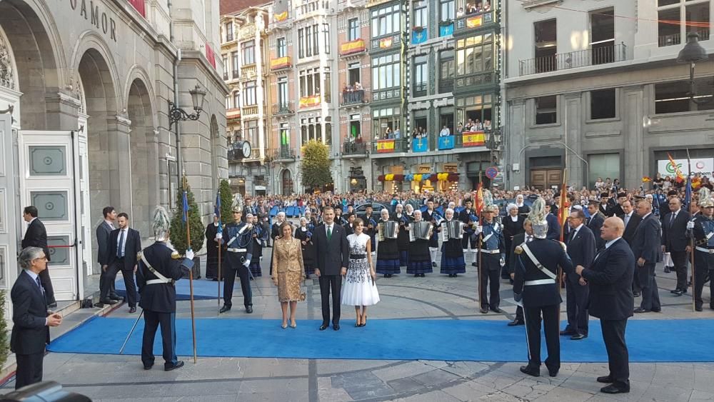Alfombra azul de los premios "Princesa de Asturias" 2017