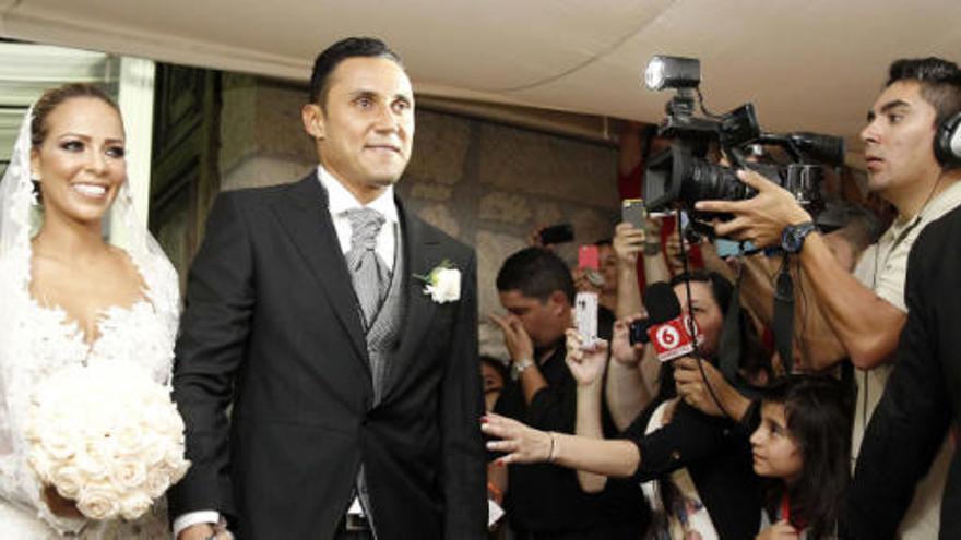 Keylor Navas se casa con Andrea Salas