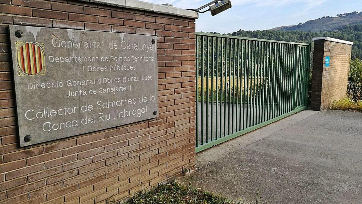 Centre de control del col·lector de salmorres a Boades, a Castellgalí