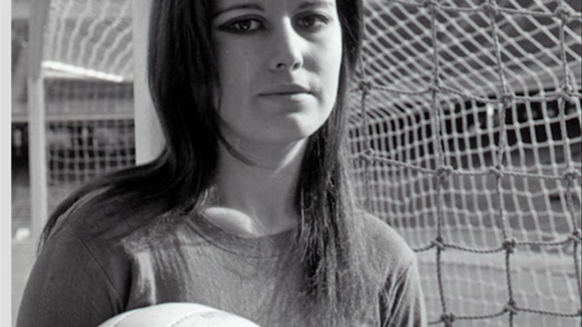 Immaculada Cabecerán, en el Camp Nou.