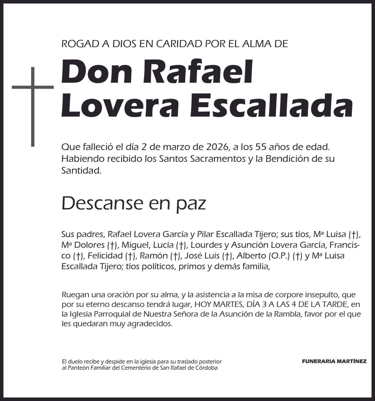 RAFAEL LOVERA ESCALLADA