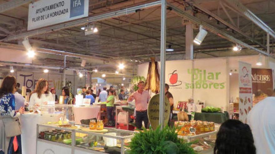 El stand en la feria de la gastronomía