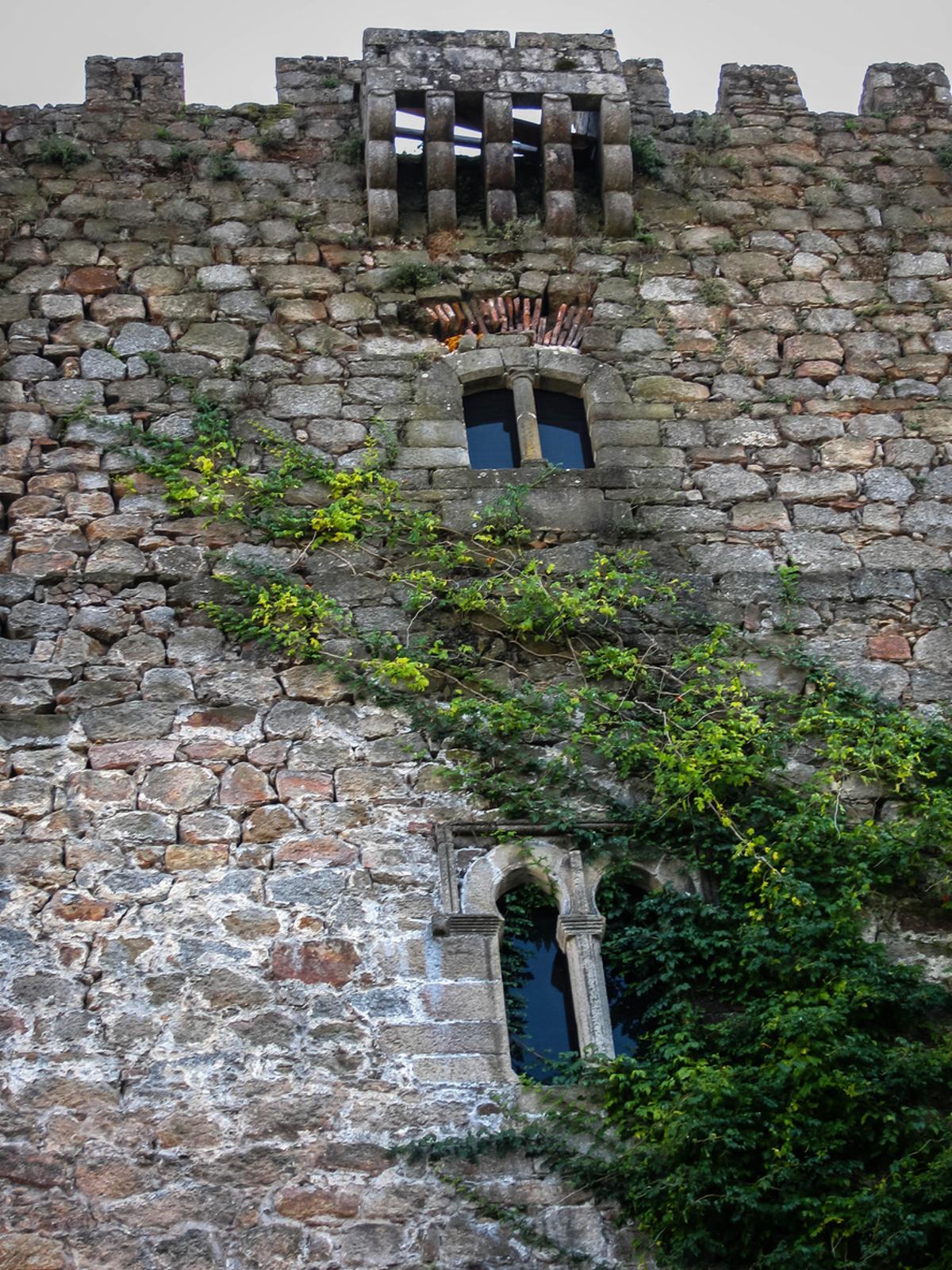 Las ruinas del castillo de Arenas de San Pedro.