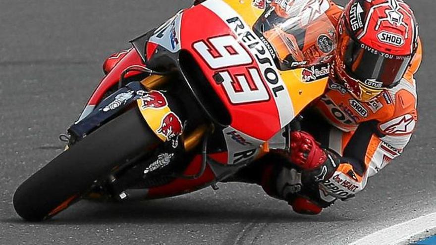 El cerverí Marc Márquez va imposar-se als dos pilots de Yamaha