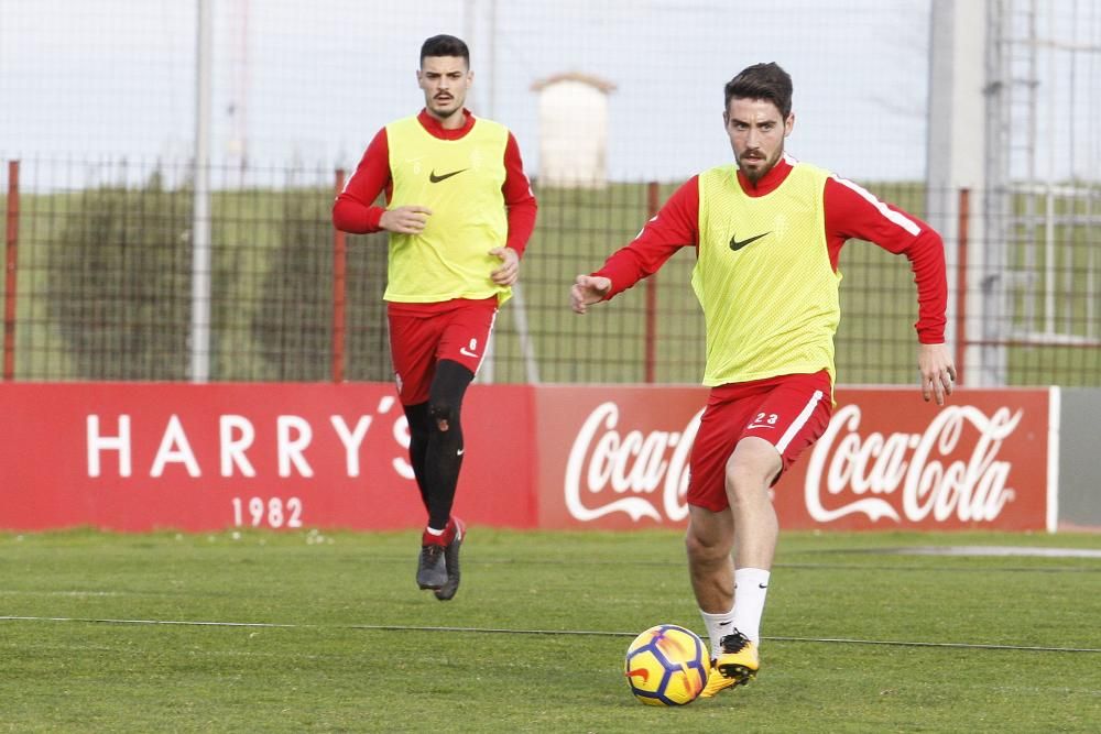 Primer entrenamiento del Real Sporting del 2018