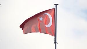Bandera de Turquía, imagen de archivo.