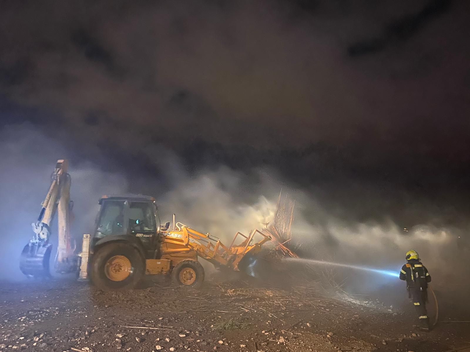 Noche incendiaria en Agüimes