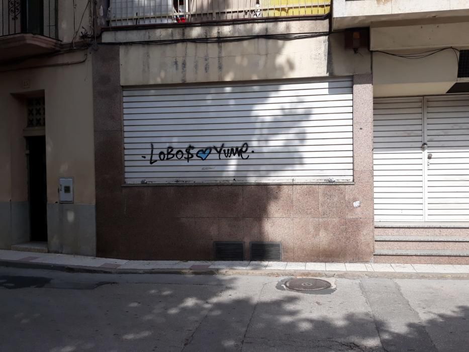 Exemples de pintades denunciades per l''Ajuntament