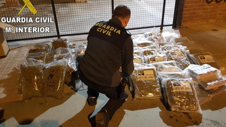 Arrestado en Sagunt con 70 kilos de droga