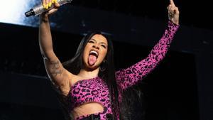 La rapera Cardi B, en una actuación en Texa, en 2019.