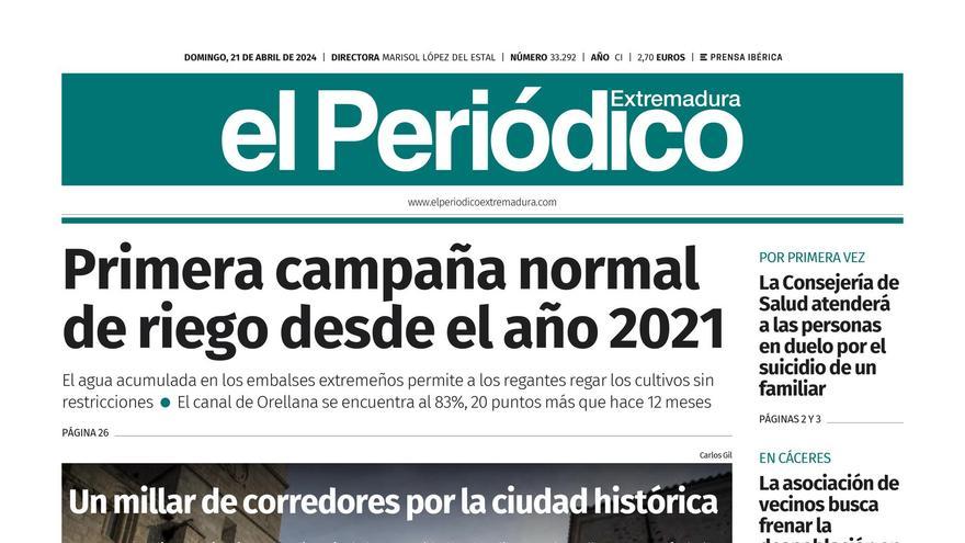 Consulta la portada correspondiente al día 21 de abril de 2024