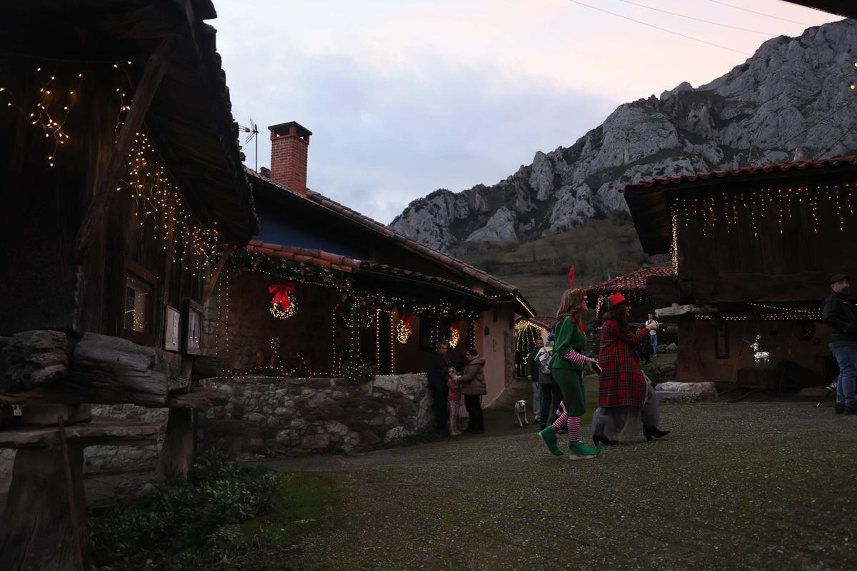 El pueblo de Aciera, en Quirós, las navidades pasadas