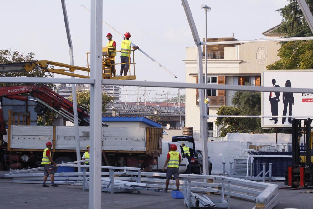 Instal·lació de la Cúpula de les Arts