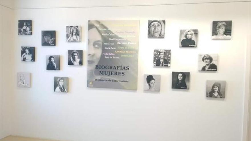 Una exposición recoge la biografía de un centenar de mujeres célebres