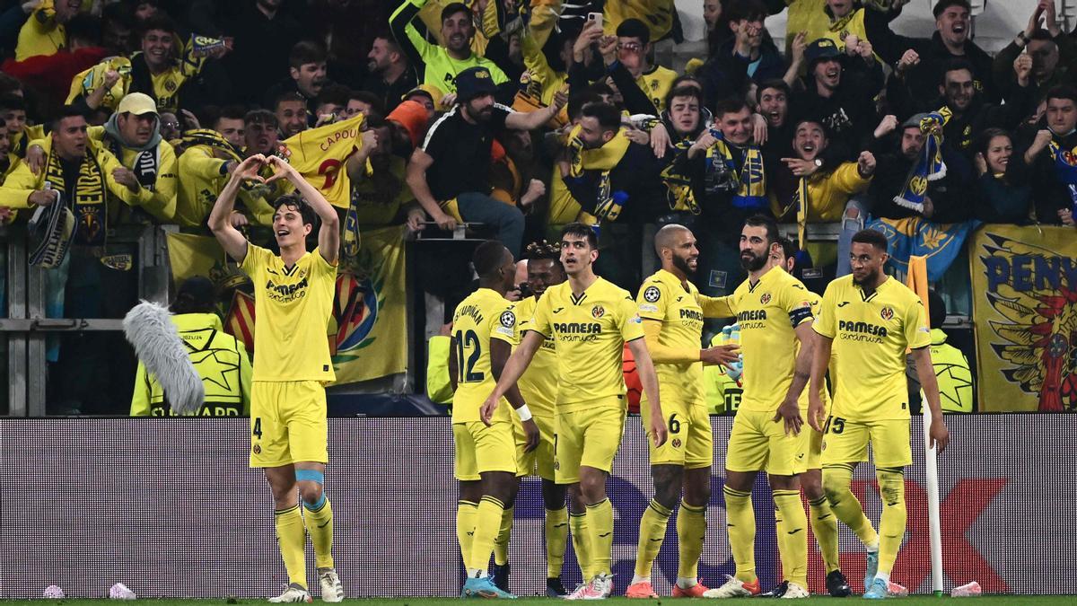 El Villarreal barrió a la Juventus con un 0-3 en la vuelta de octavos | AFP