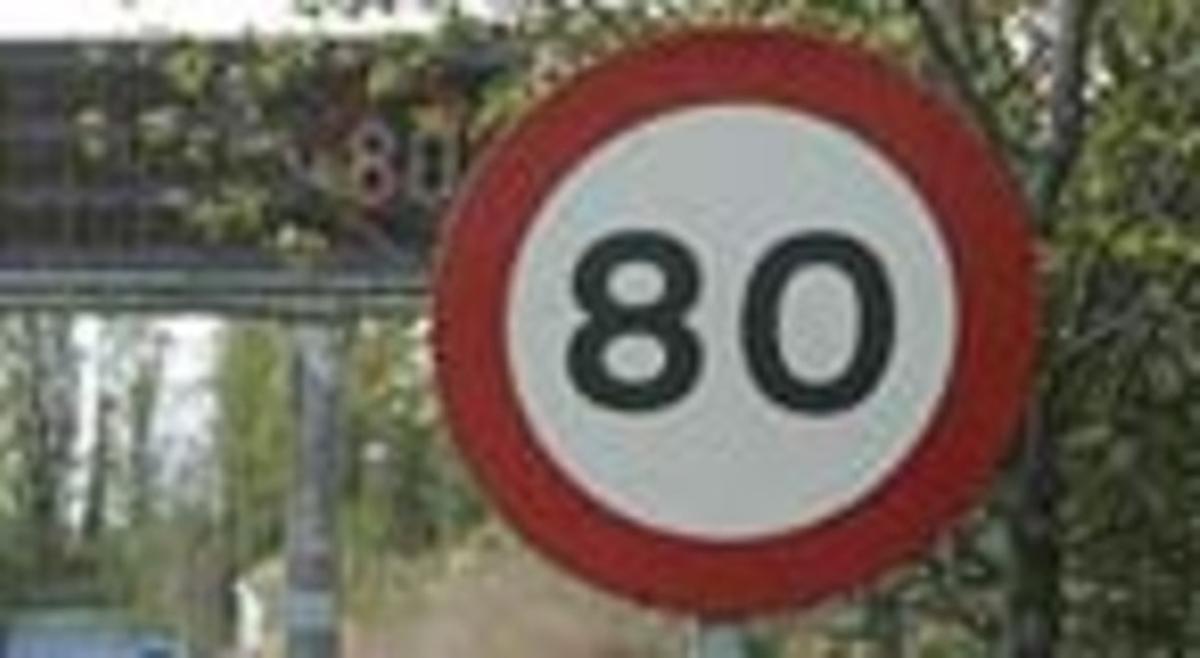 Senyal de límit a 80 km/h