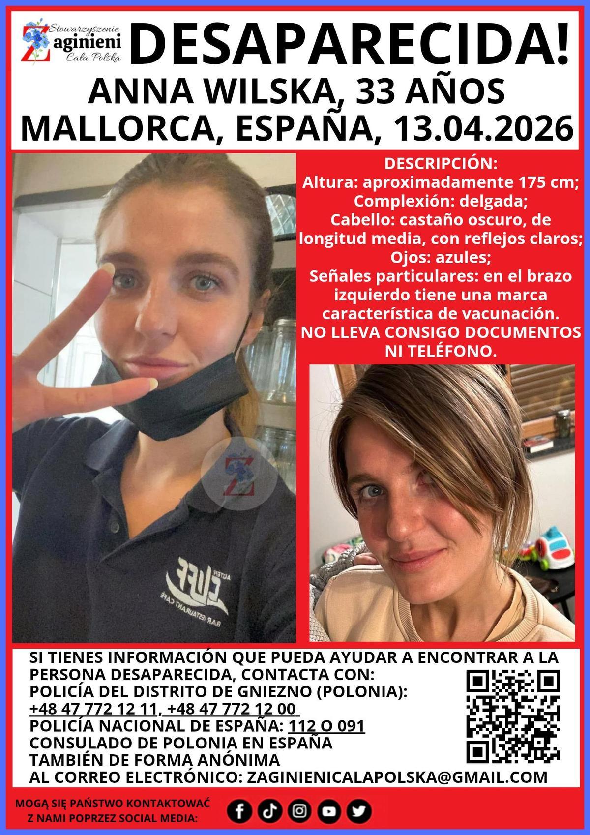 Buscan a una joven polaca desaparecida en Mallorca