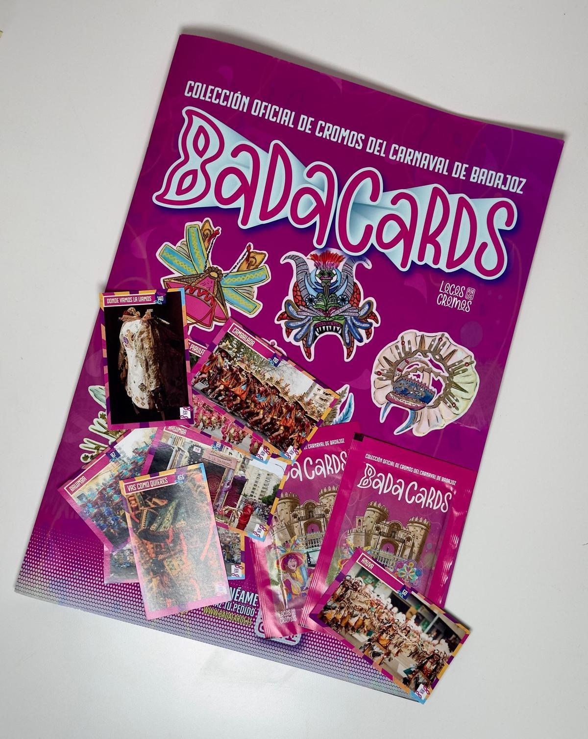 Álbum de cromos del Carnaval de Badajoz.