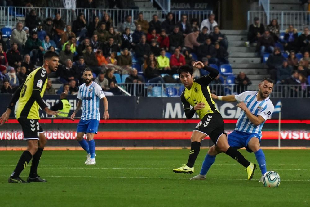 Partido del Málaga CF y el Tenerife en La Rosaleda.