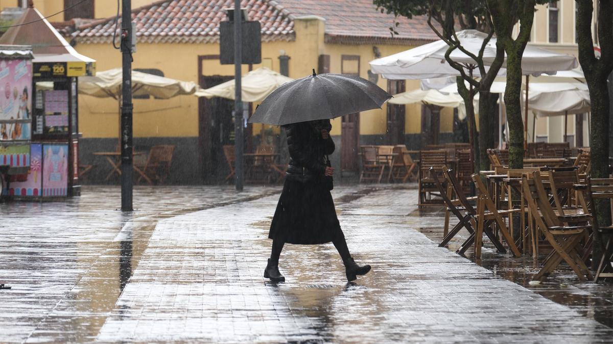 Jornada de lluvia en Tenerife