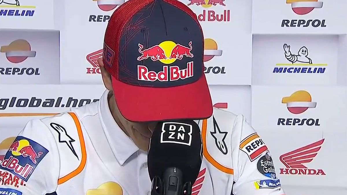 Márquez rompió a llorar en plena entrevista