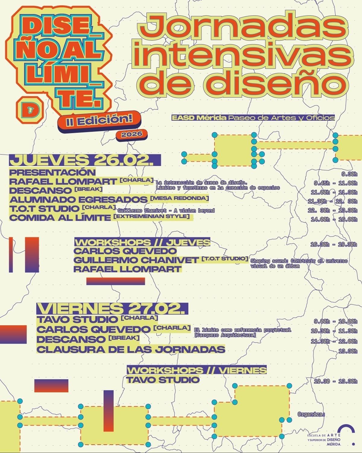 Cartel de las jornadas de diseño.