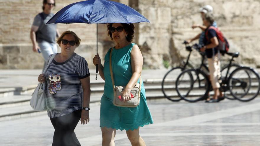 Una masa de aire  cálido eleva las máximas hasta los 41grados