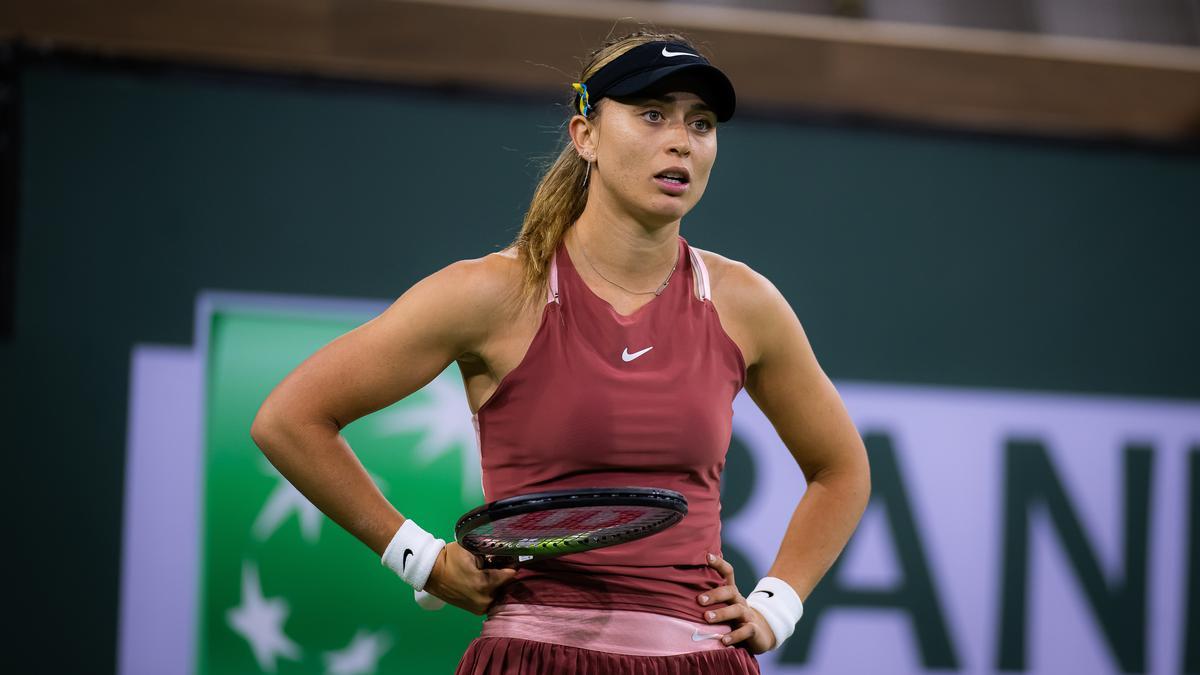 Paula Badosa durant la semifinal d’Indian Wells